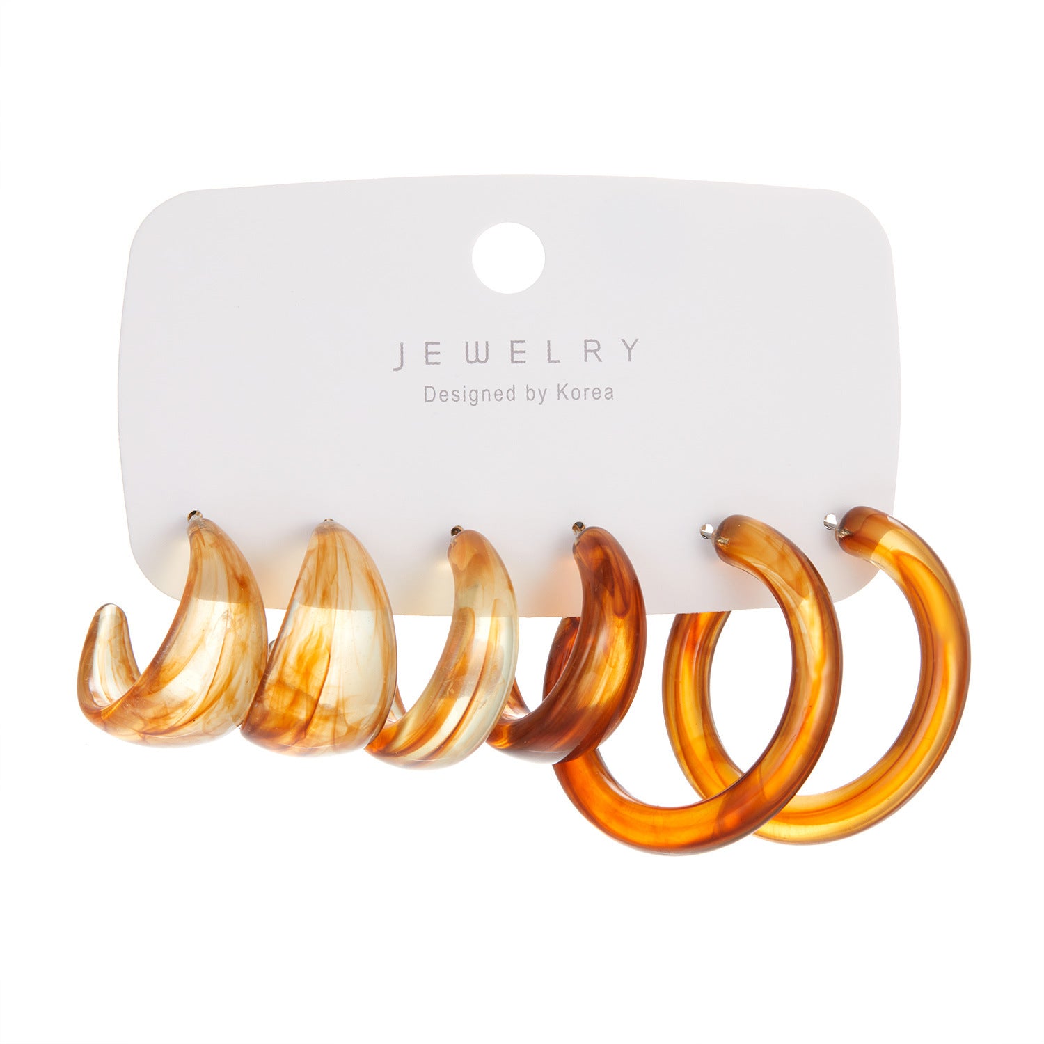 Wholesale Geometric Diamond Pearl hollow butterfly earrings