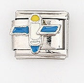 Wholesale 5pcs Italian Charm Bracelet 9mm DIY Splicing Car and Ship Series Stainless Steel Composable Bracelet