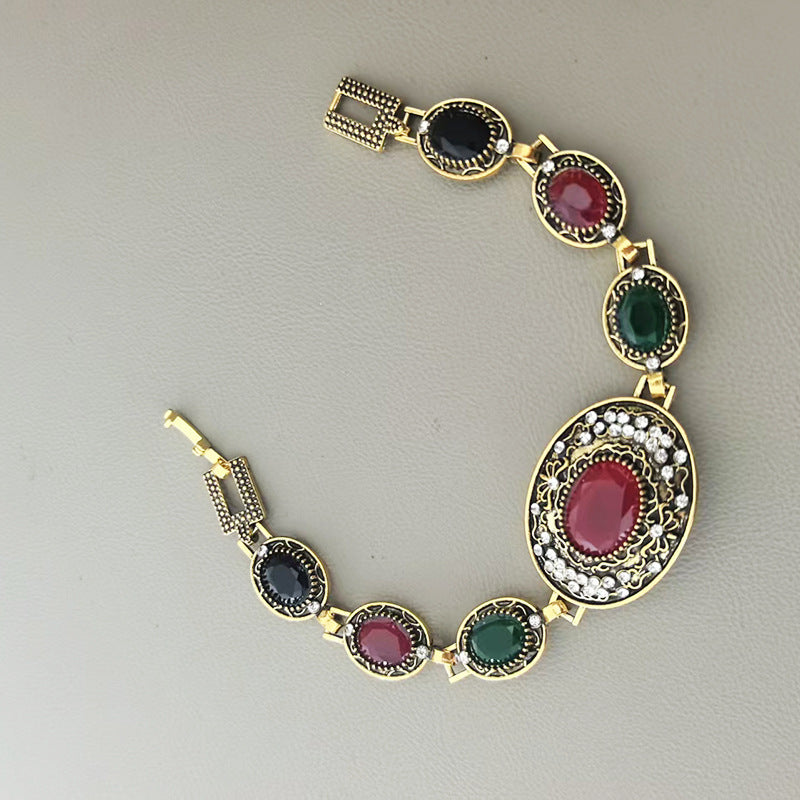 Wholesale Retro Bohemian Style Antique Gold Bracelet - Fashion Jewelry Accessory for Women Gift