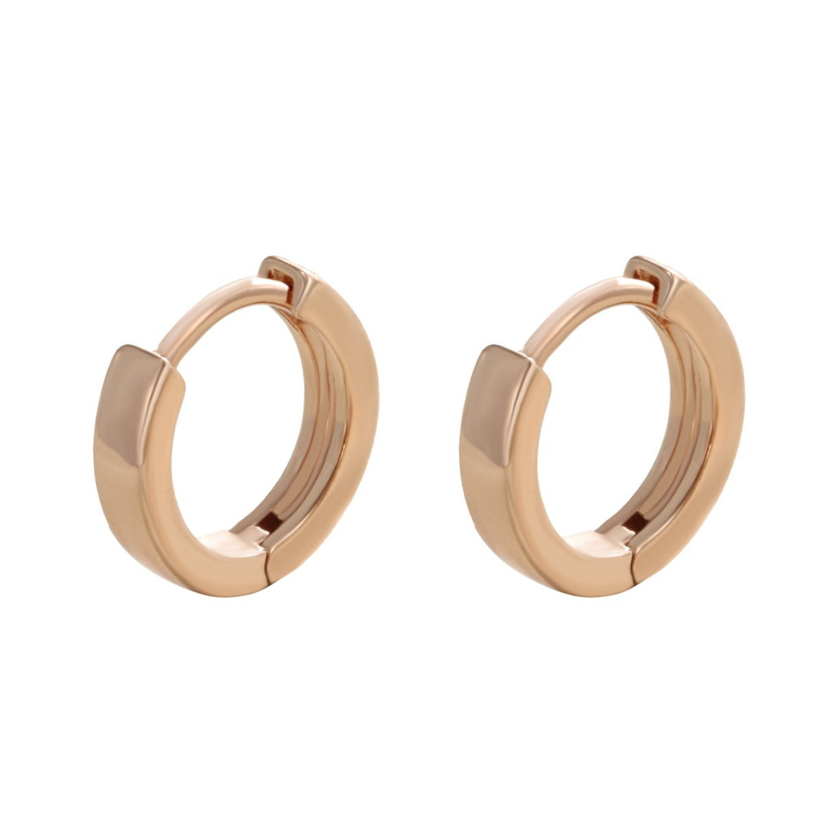 Wholesale alloy gold-plated hoop earrings plain hoop earrings