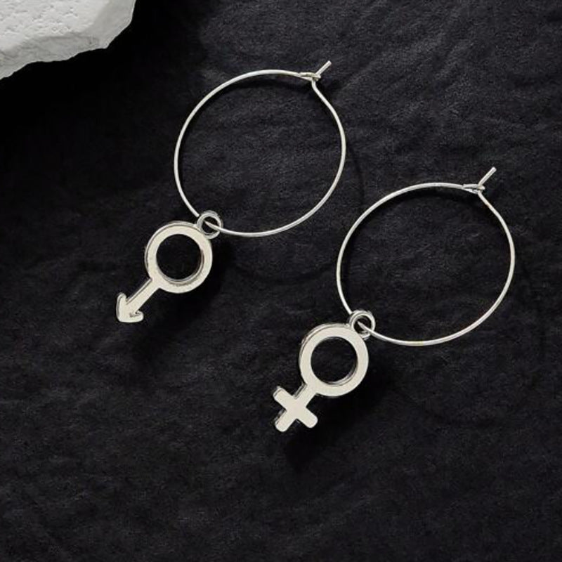 Wholesale  gender symbol earrings