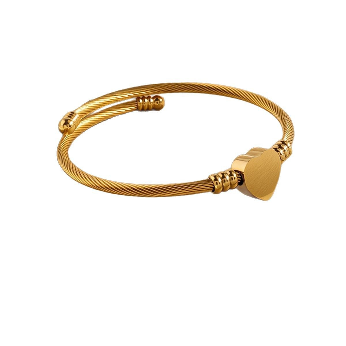 Bracciale a forma di cuore con cuore di pesca all'ingrosso