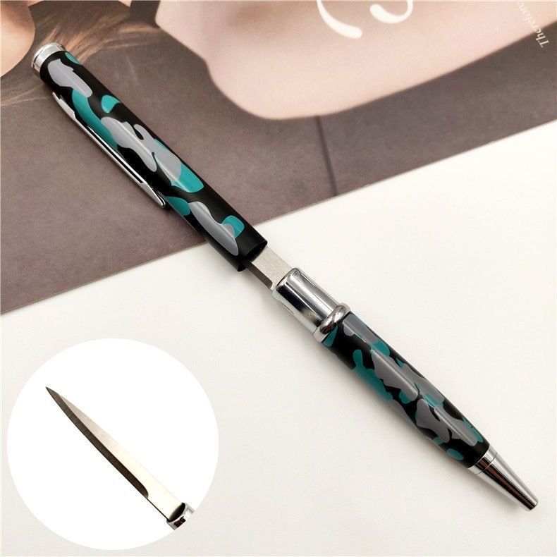 Wholesale Metal Ballpoint Pen Unpacking Express Portable Outdoor Tool Keychains ACC-KC-MengAn001