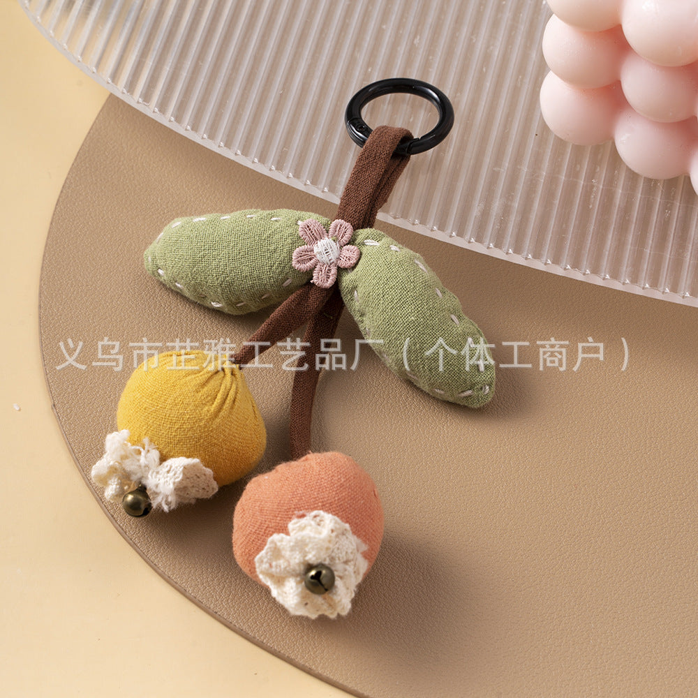 Wholesale Handmade Mori Cartoon Cherry Brooch Keychains