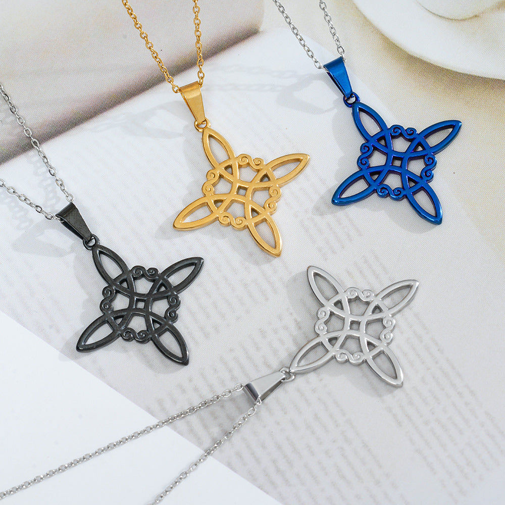 Wholesale Celtic Knot Titanium Steel Necklace Chic Fashion Accessory Gift