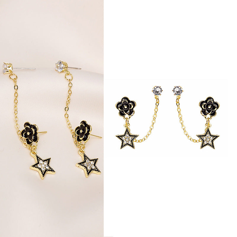 Wholesale  full diamond butterfly snake-shaped earrings