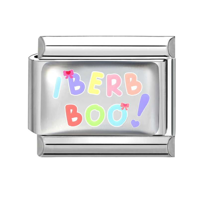 Wholesale 9mm Italian Charm Starter Bracelets DIY Cute Cartoon Stainless Steel Composable Bracelet