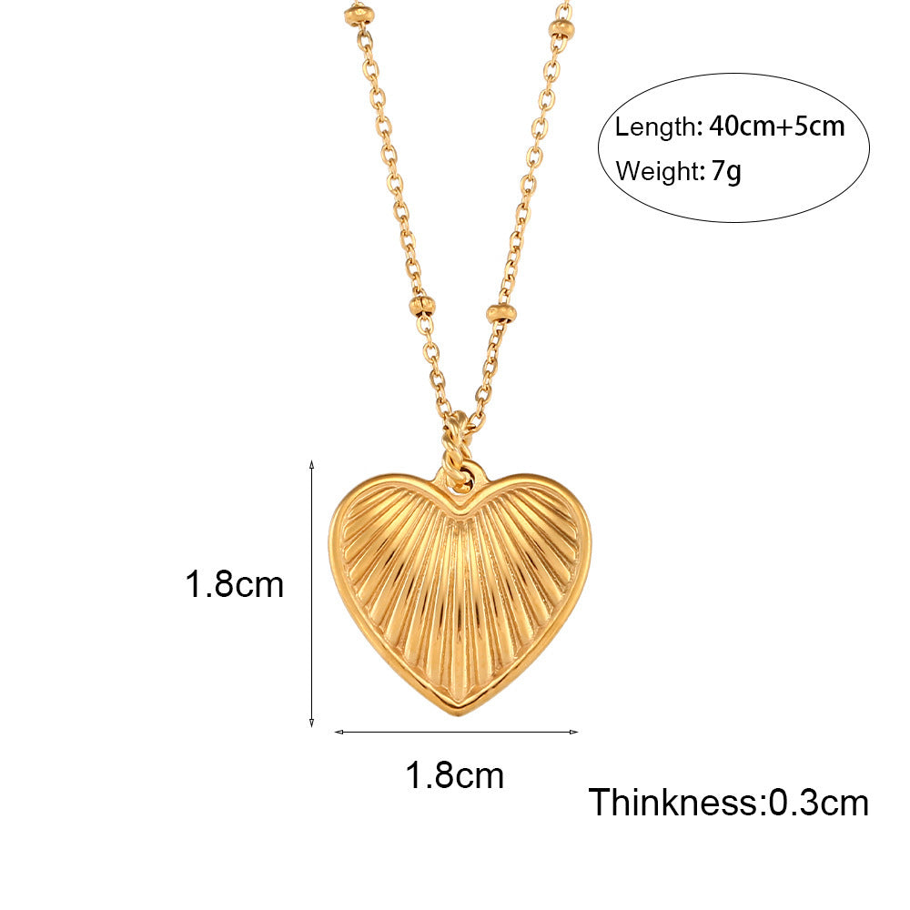 Wholesale Stainless Steel Sun Love Pendant Necklace ACC-NE-Chens001