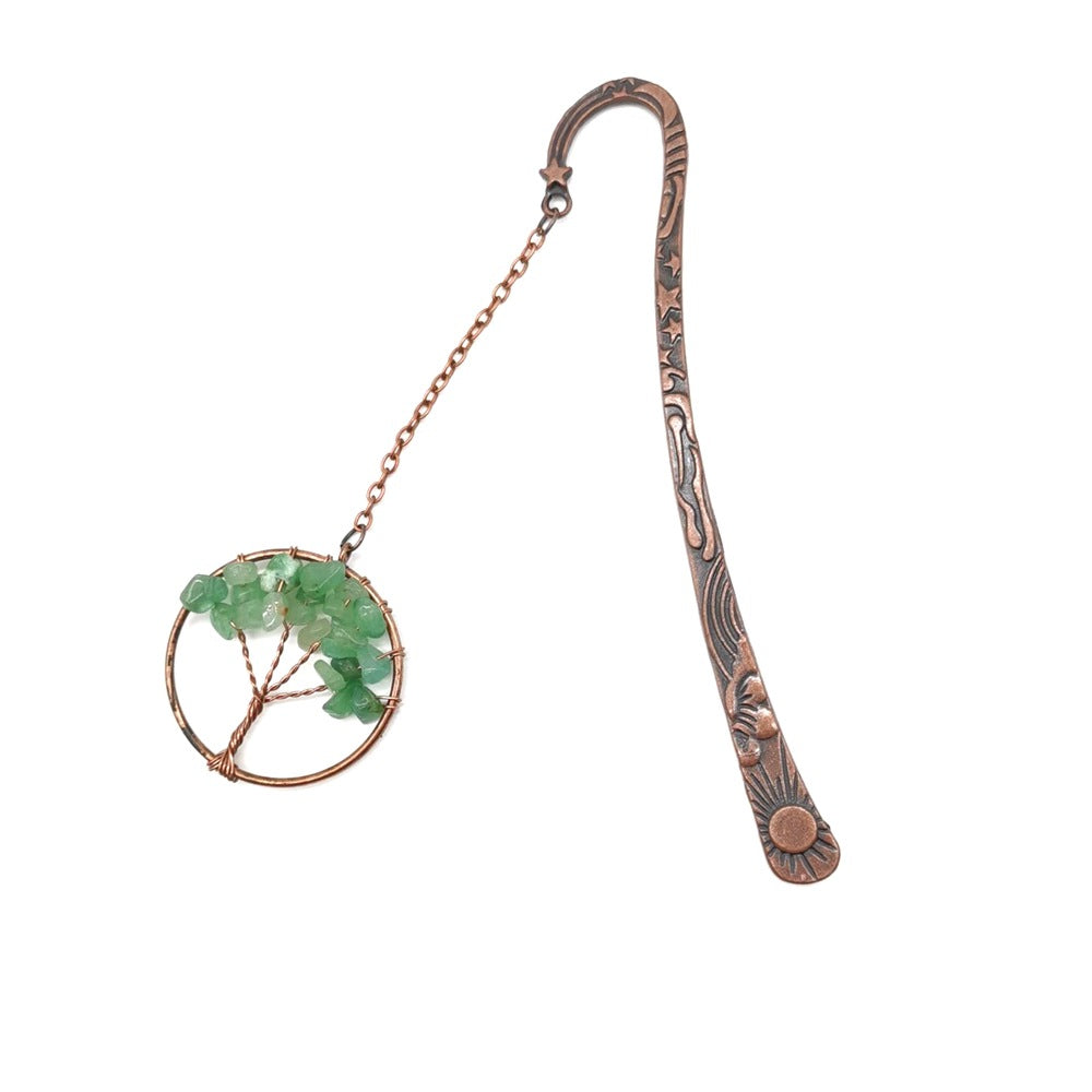 Wholesale Natural Gravel Crystal Tree of Life Bookmarks ACC-BM-HanX002
