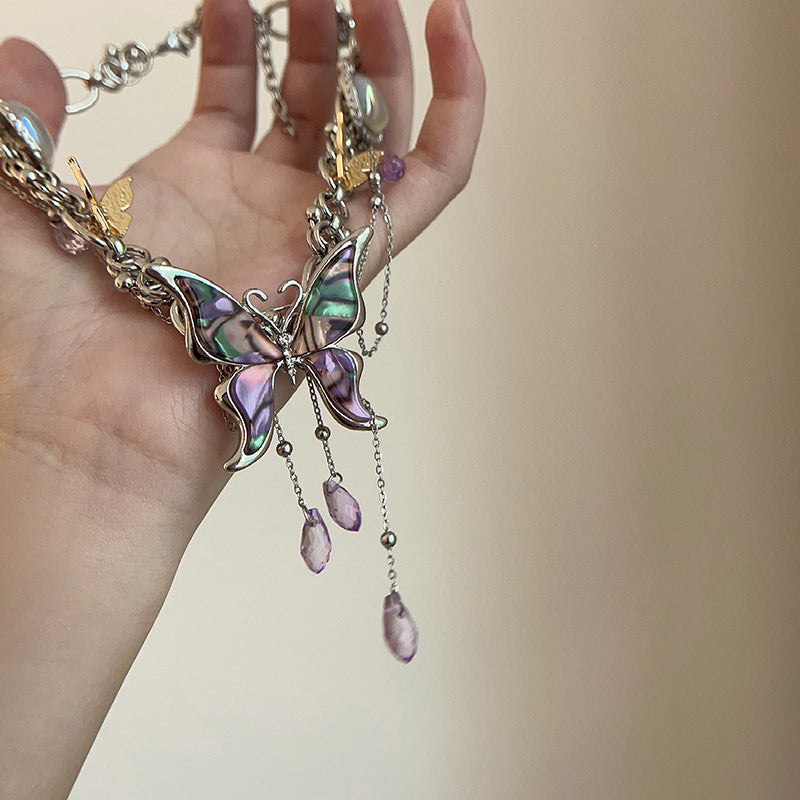 Wholesale Color Butterfly Necklace