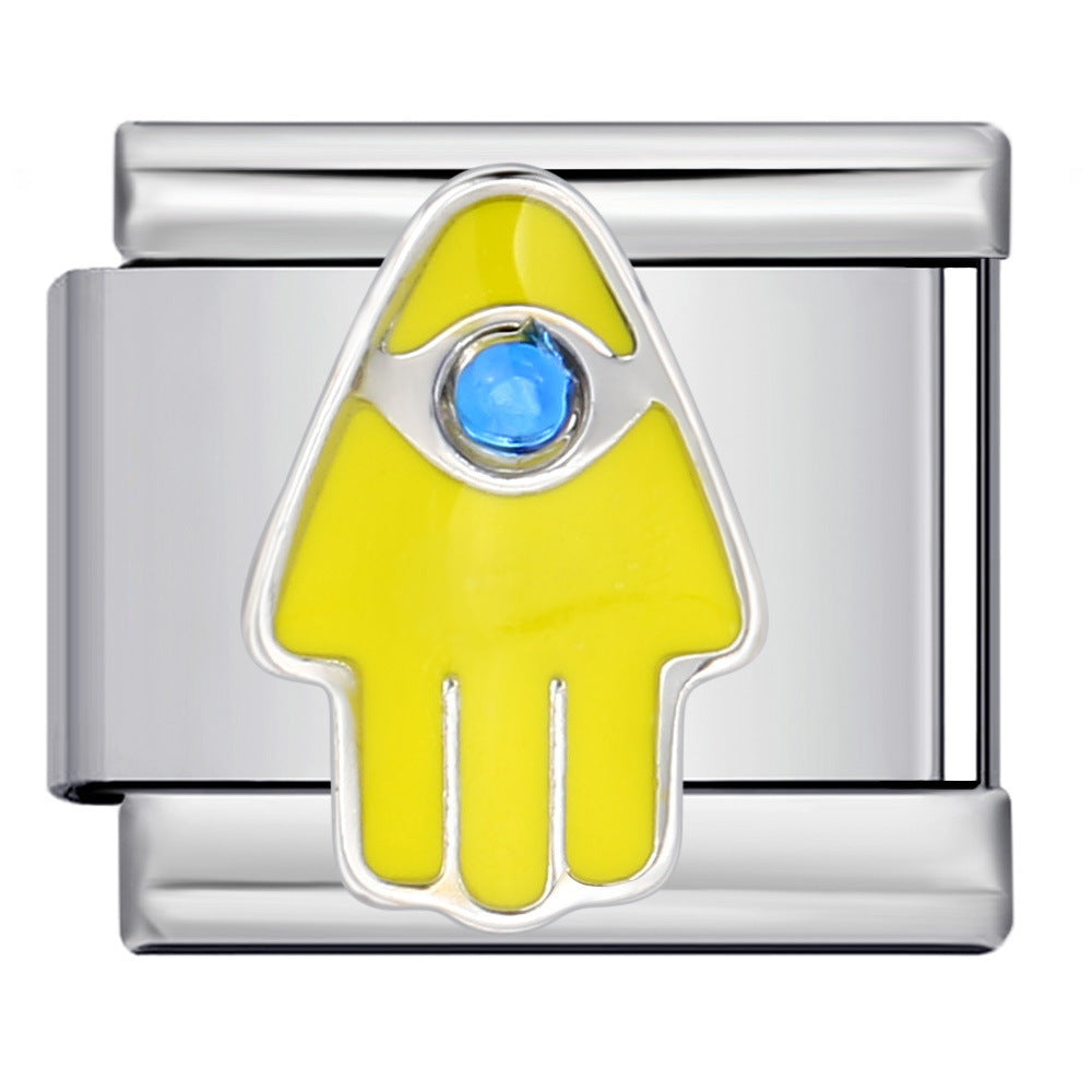 Wholesale  Italian Charm Bracelet 9mm DIY Hook Oil Dripping Creative Stainless Steel Composable Bracelet