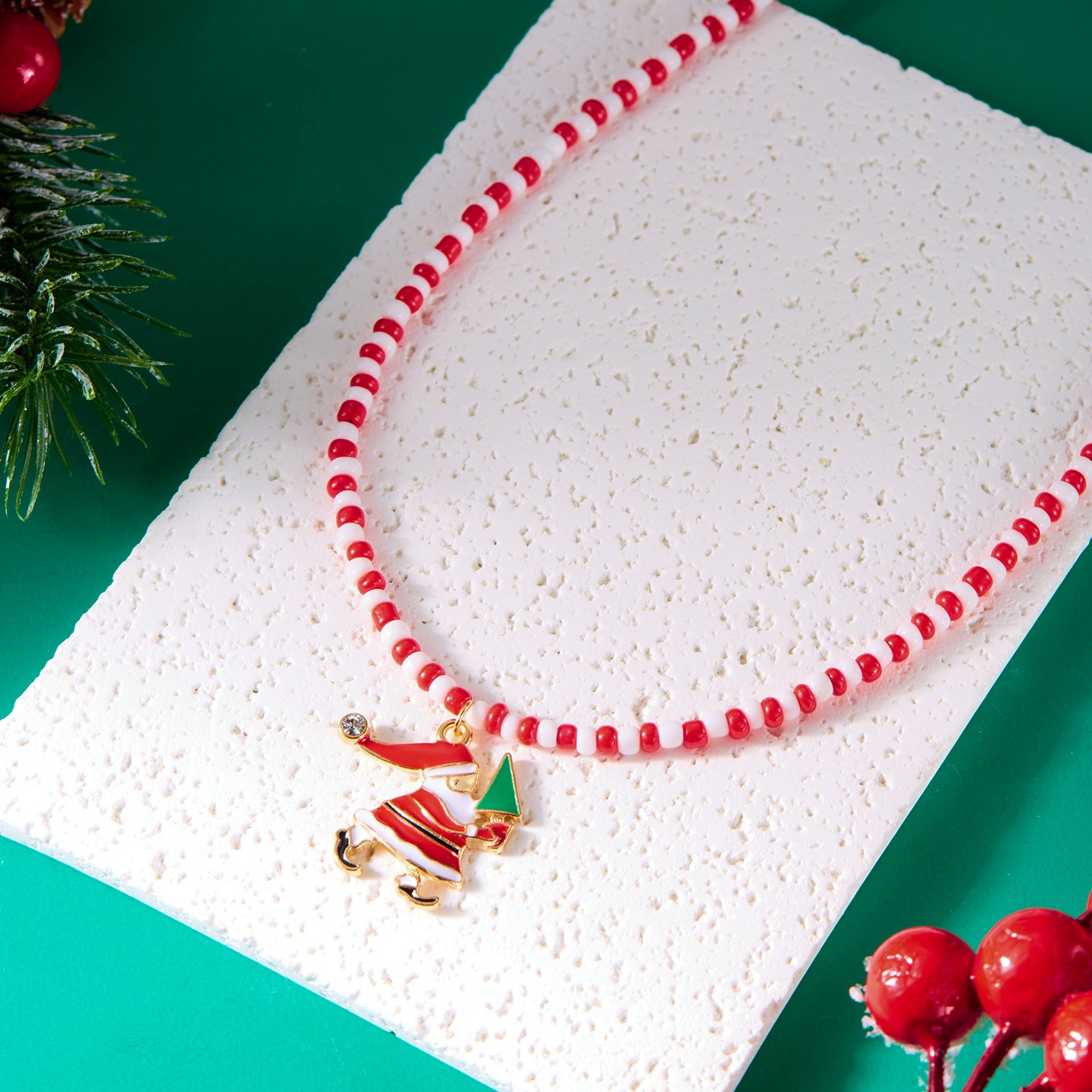 Wholesale Handmade Beaded Christmas Necklaces