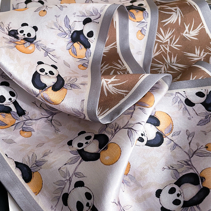 Wholesale Panda   Silk  Scarf