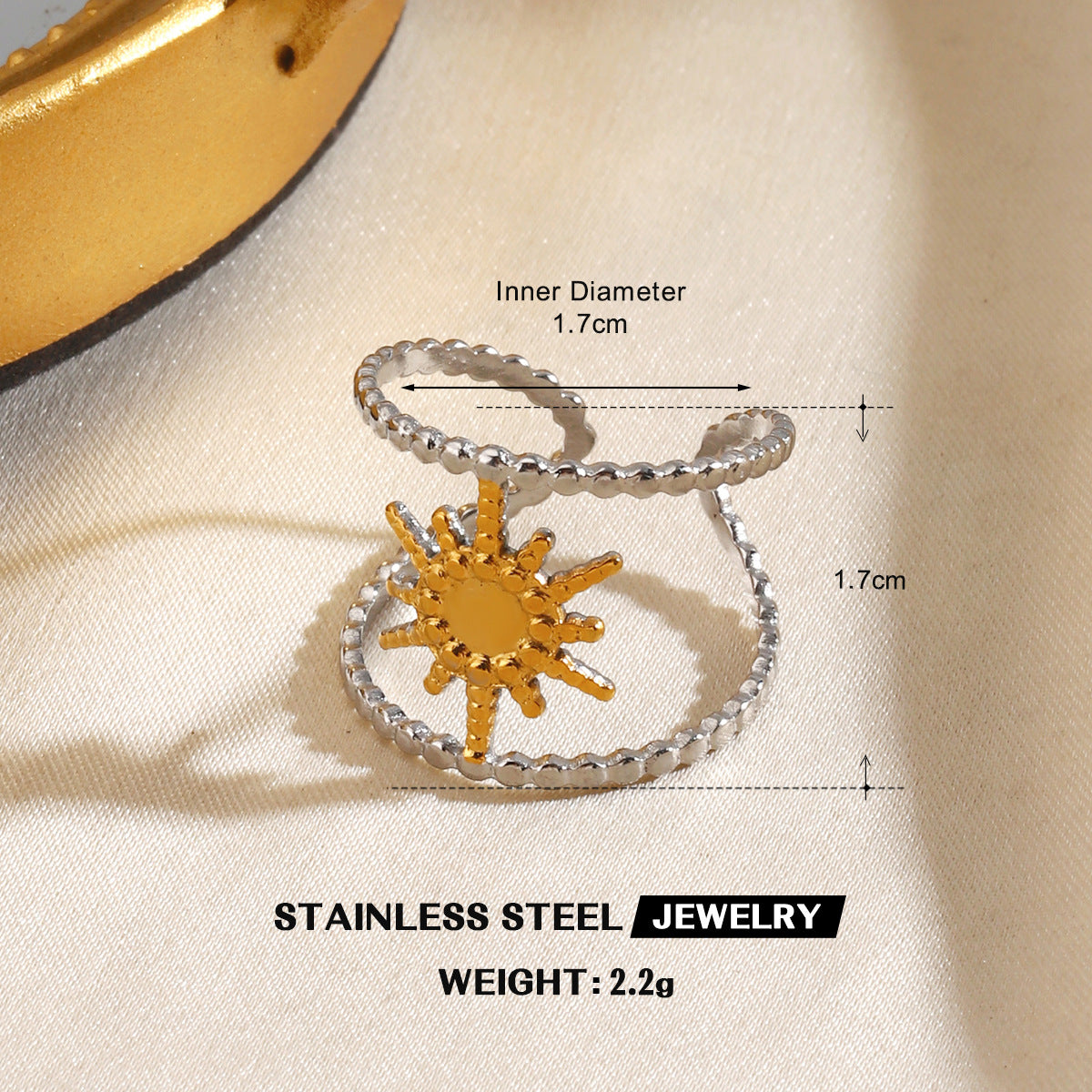 Wholesale Stainless Steel Geometric Ring - Trendy Jewelry Accessory for Everyday Wear