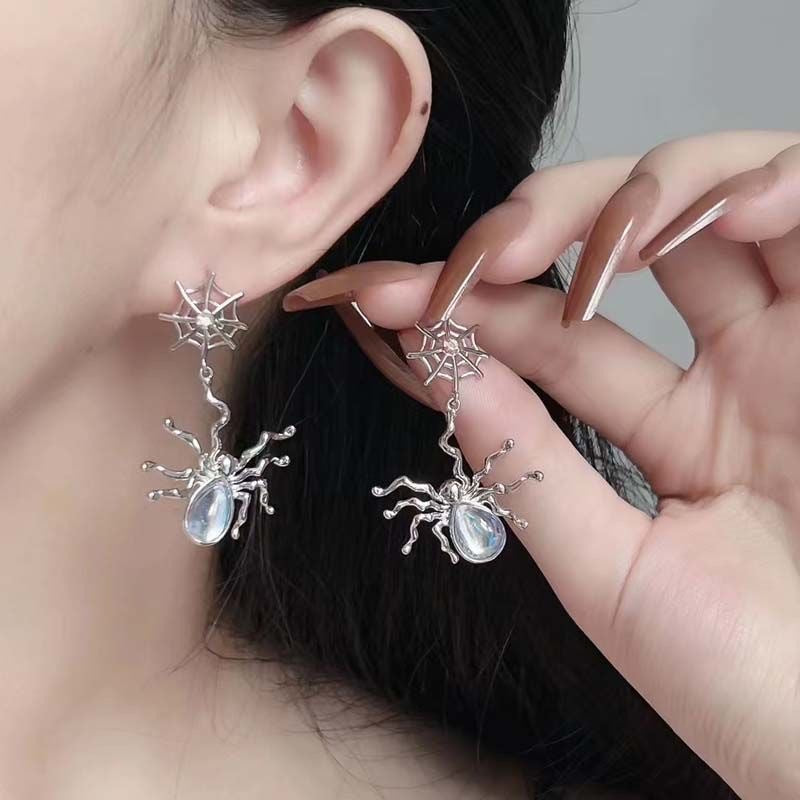 Wholesale moonstone  three-dimensional  ear jewelry earrings