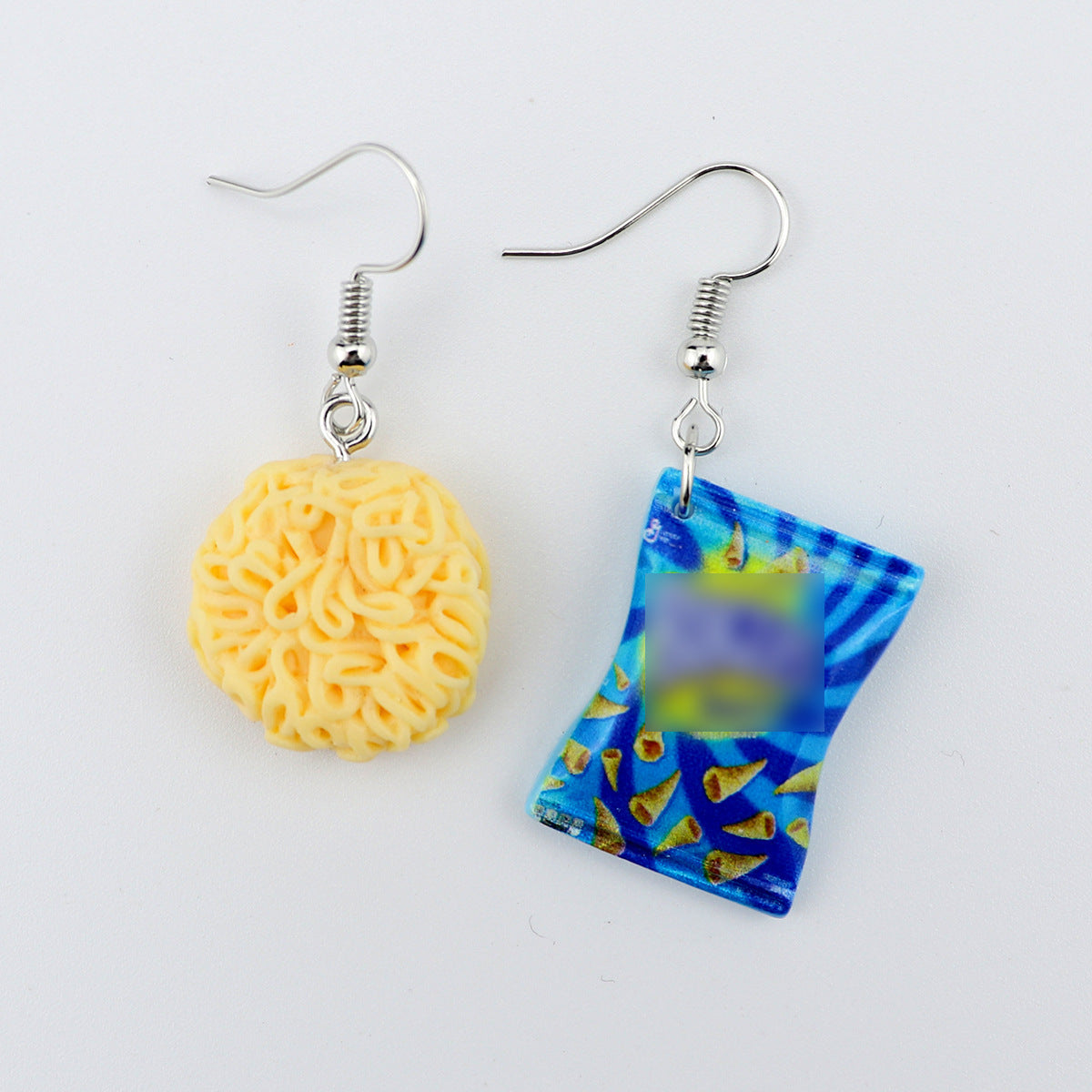 Wholesale  10pcs Creative  Fries Instant Noodles Earrings