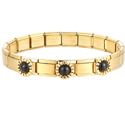 Wholesale  Italian Charm Bracelet 9mm DIY  balloon parallel fish  Creative Stainless Steel Composable Bracelet