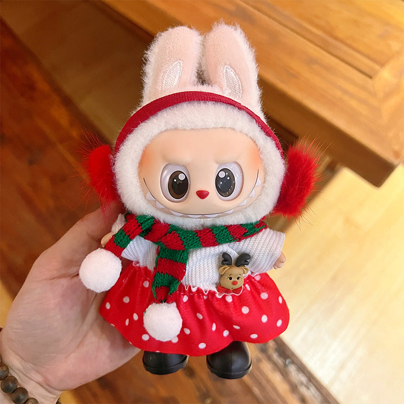Wholesale Christmas Cute cartoon mini doll clothes