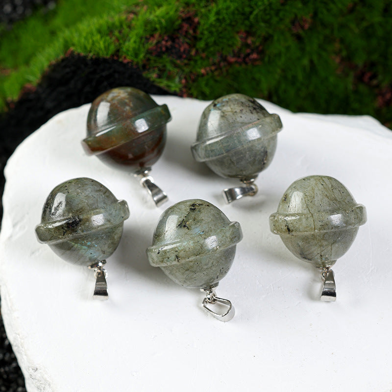 Wholesale  Galaxy Planet Three-dimensional  Stone Necklace  Pendant