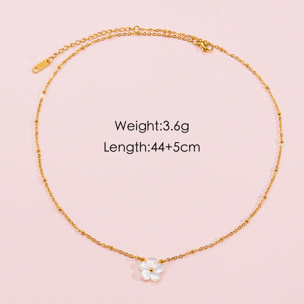 Wholesale Handmade Chain Natural Stone Necklace Star Stainless Steel Necklaces