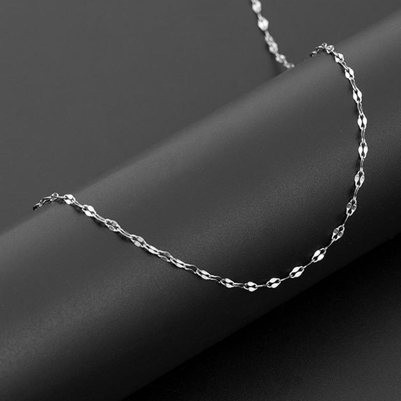 Wholesale Minimalist Titanium Steel Lip Style Clavicle Necklace