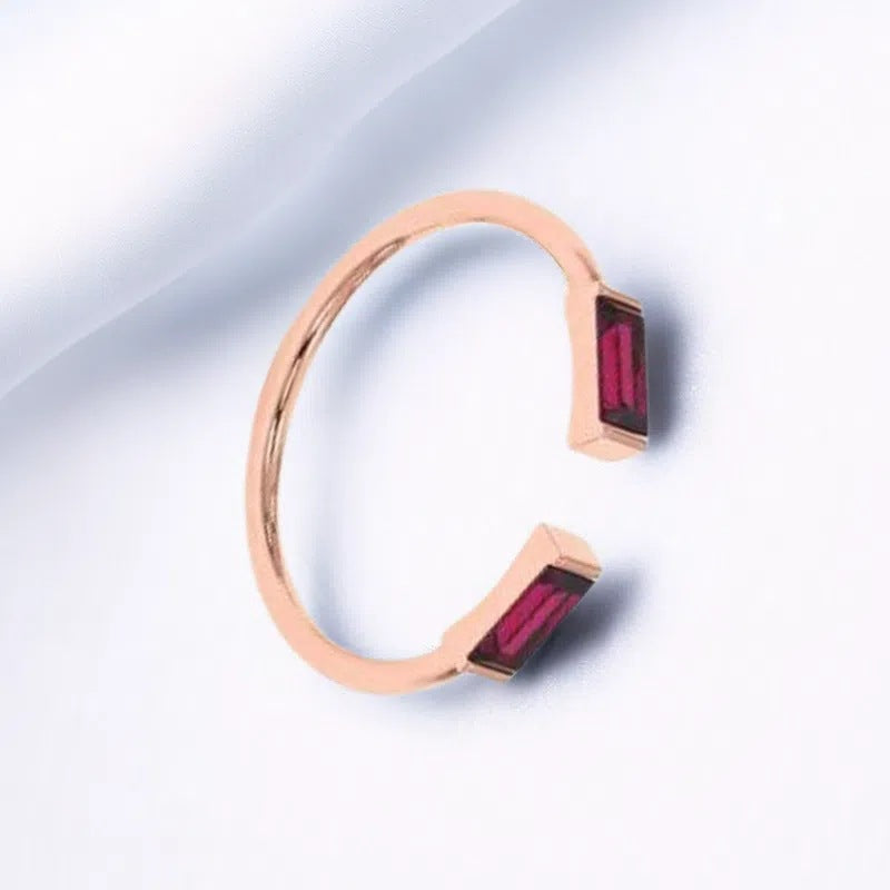 Wholesale Birthstone Ring Titanium Steel December Birthstone Ring