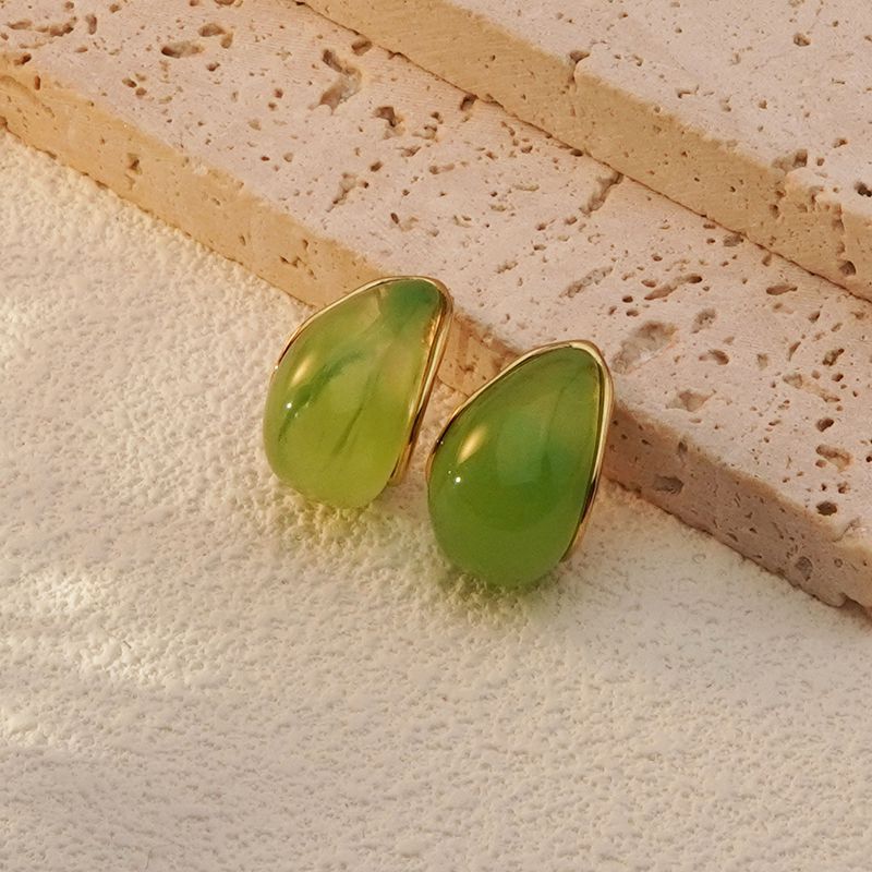 Wholesale Stainless Steel Teardrop Classic Earrings