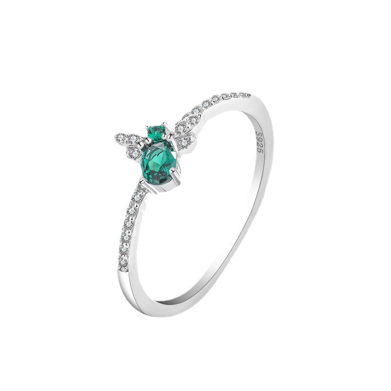 Wholesale S925 sterling silver beehive insect ring