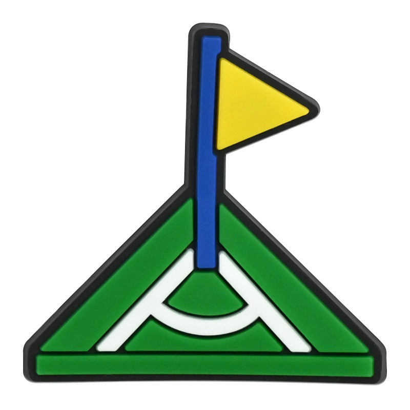 Wholesale Random 100pcs floral clogs PVC Soft Rubber Shoe Buckle Decoration