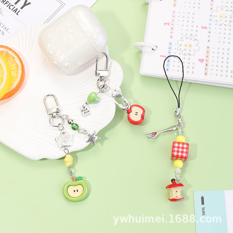 Wholesale Red Apple Keychain