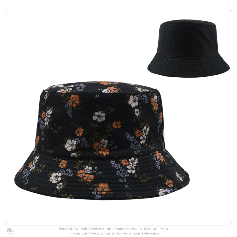 Wholesale Retro Pattern Printed Bucket Hat Double Sided Basin Hat ACC-HT-DaQi001