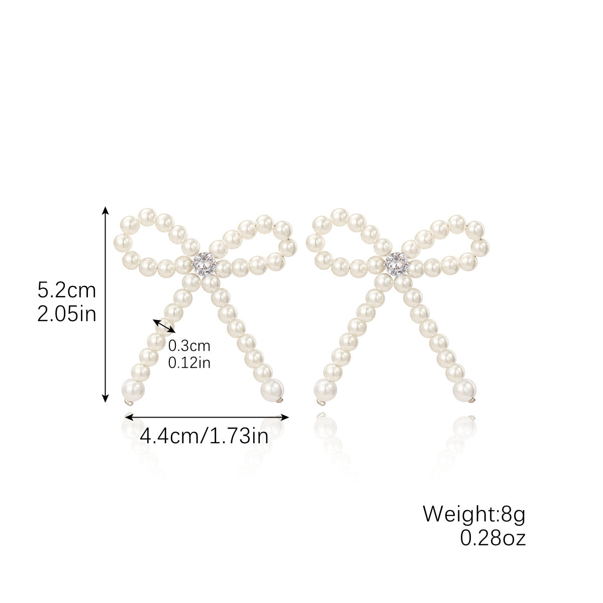 Wholesale Bow Zinc Alloy Earrings ACC-ES-ManYi002