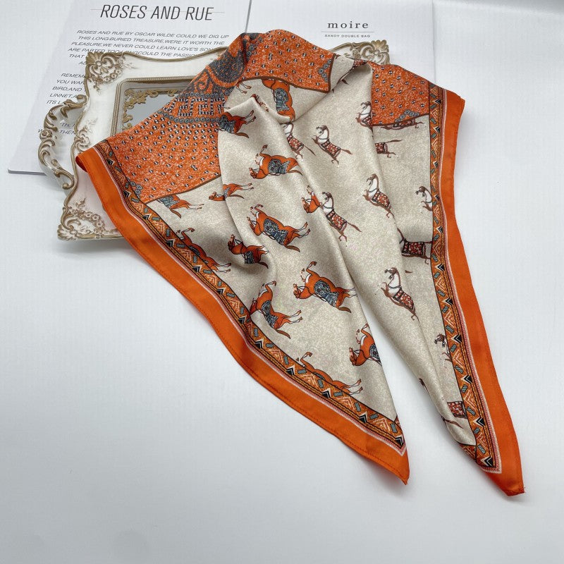 Wholesale multi-color  Silk f 70* 70cm Large Square  Scarf