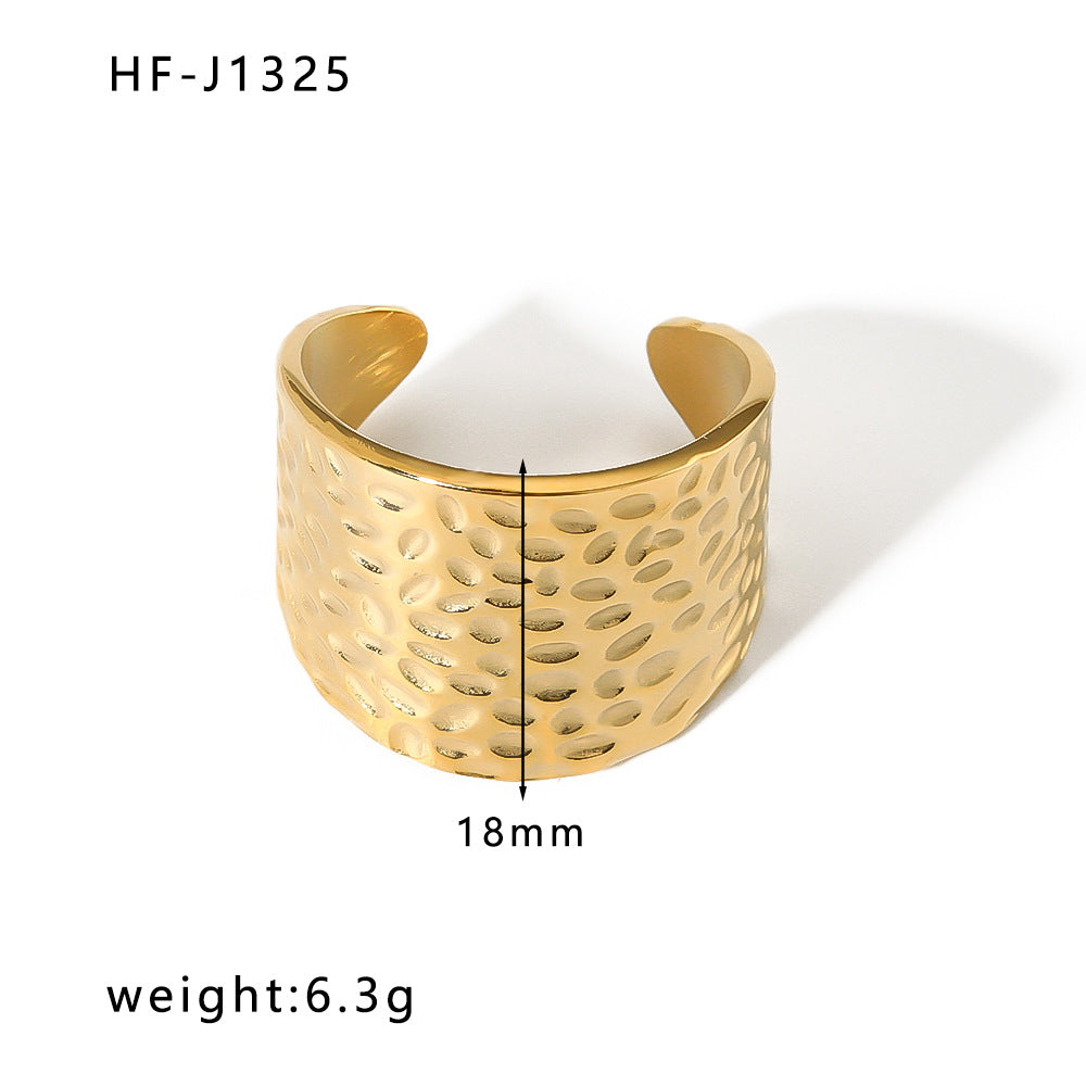 Wholesale Vintage Open Zircon Inlaid Stainless Steel Rings ACC-RS-XinY013