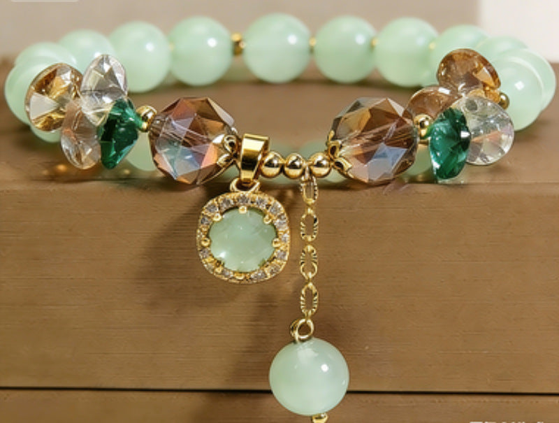 Wholesale Glass Crystal Bead Bracelet Fashion Accessory for Resale