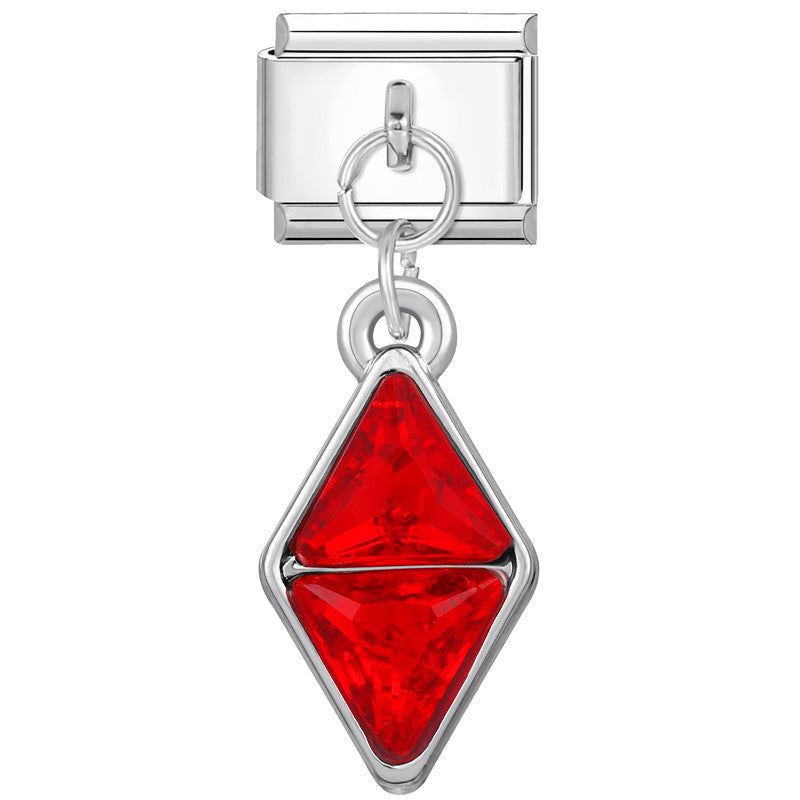 Wholesale Italian modular DIY jewelry red pendant bracelet