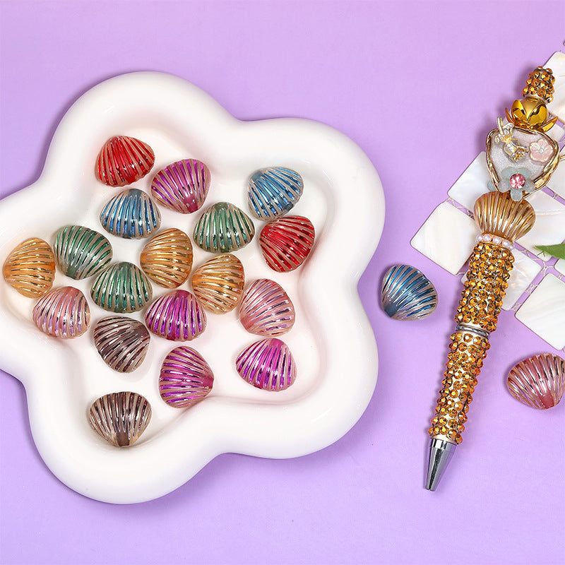 Wholesale random 100pcs Acrylic Beads with Straight Holes