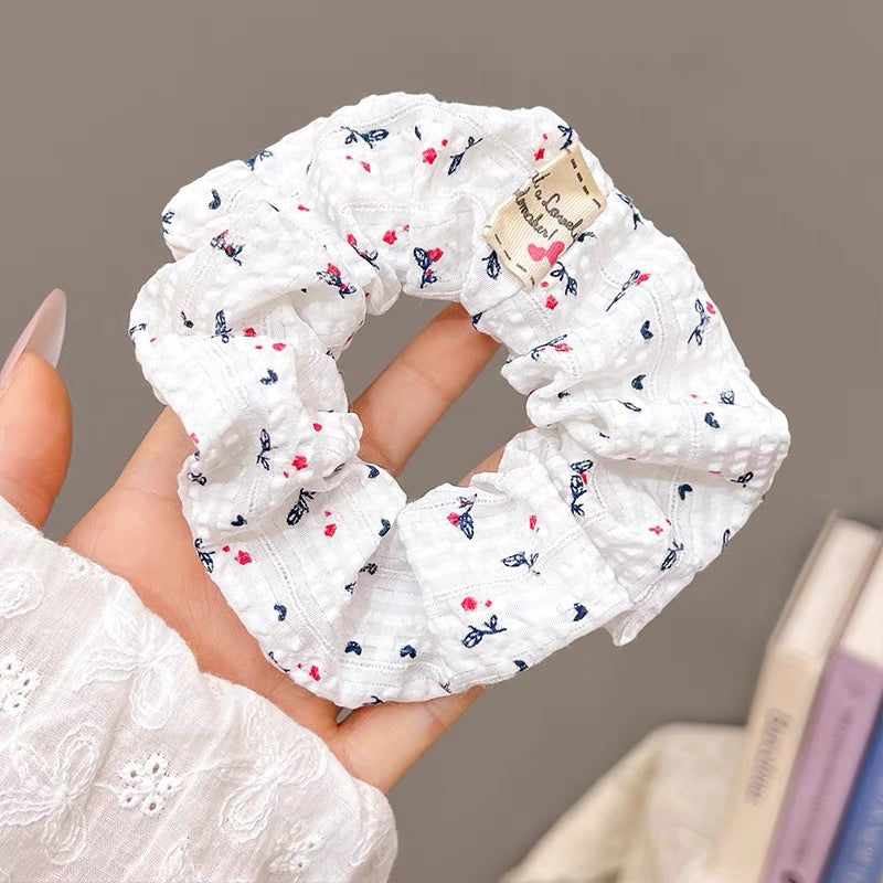 Wholesale Retro Floral Hair Ties Hair Scrunchies ACC-HS-Geyi002