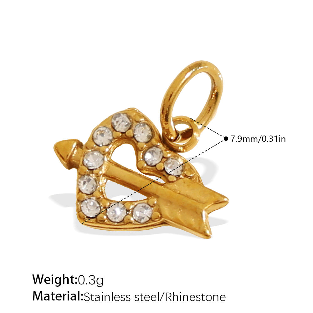 Wholesale Jewelry with Heart Design Stainless Steel,  Diy-Friendly Necklace and Bracelet for Girls and Boys