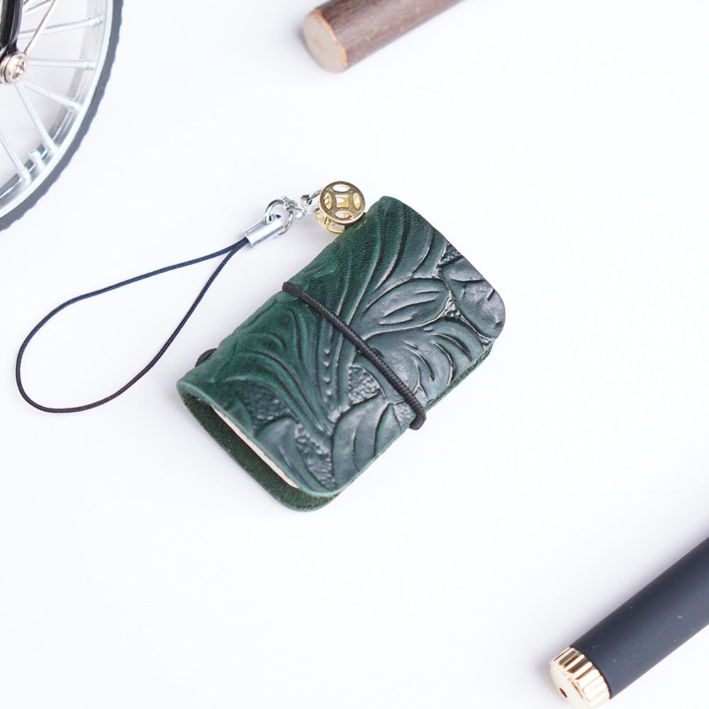 Wholesale Super Mini Pocket Notebook Cowhide Handmade Notepad ACC-NB-YueYao001