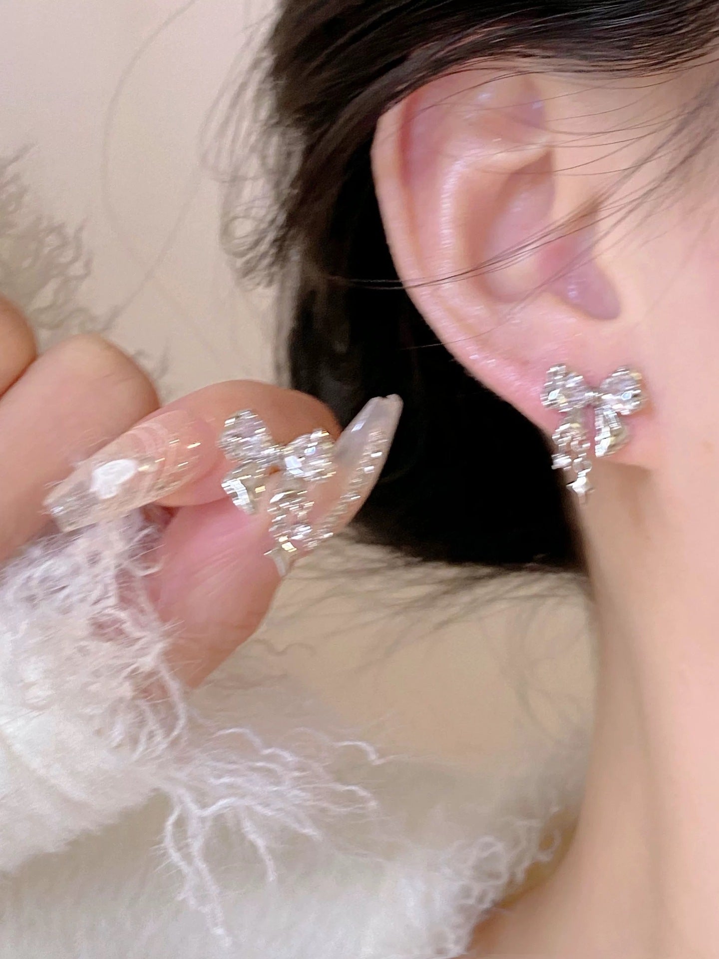 Wholesale  flower small ear clip  earrings