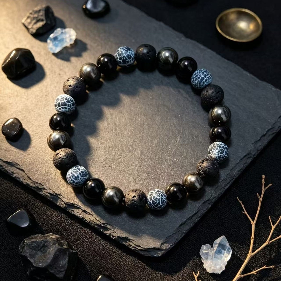 Wholesale Chic Handmade Crystal Bead Bracelet Round Beaded Unisex Jewelry For Travel Souvenir Gift Boutique Resale