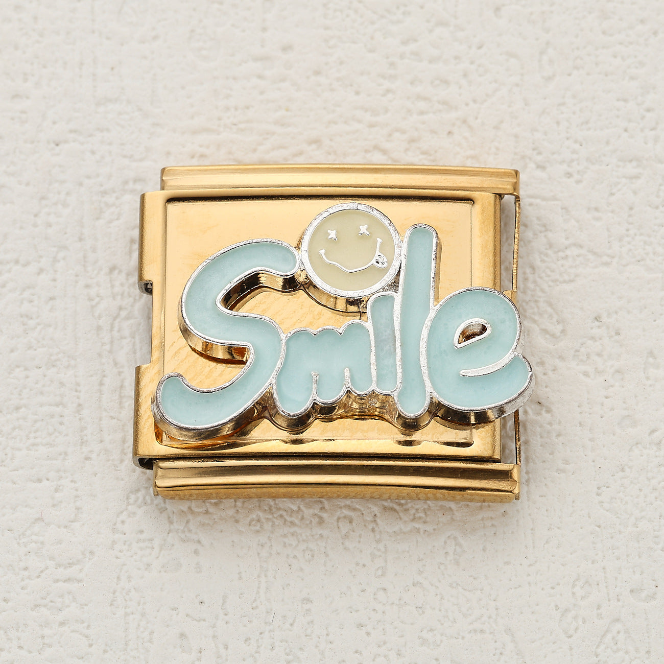 Wholesale Italian Charm Bracelet 20mm DIY Splicing Cute Cartoon Letters Stainless Steel Composable Bracelet