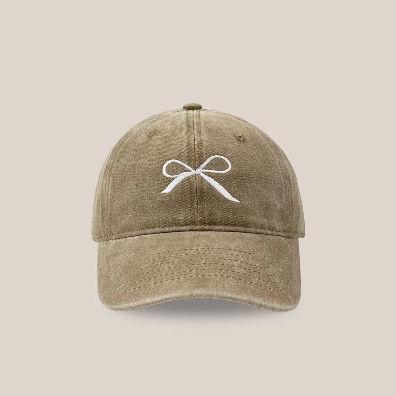 Wholesale Bow Embroidered Cotton Baseball Caps ACC-HT-LanHuo001