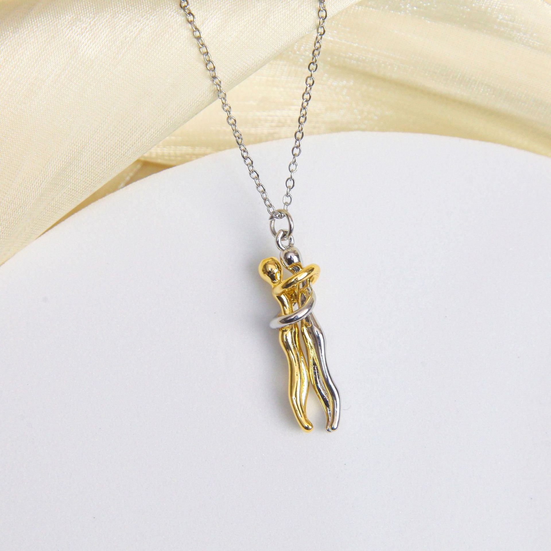 Wholesale  Titanium Steel All-match Color-free Collarbone Chain Necklaces