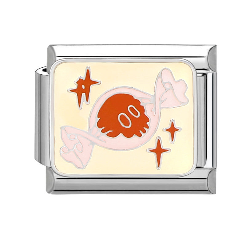 Wholesale Italian Beaded Bracelet 9mm DIY Splicing Removable Cat Candy Planet Series Titanium Steel Combinable Bracelet