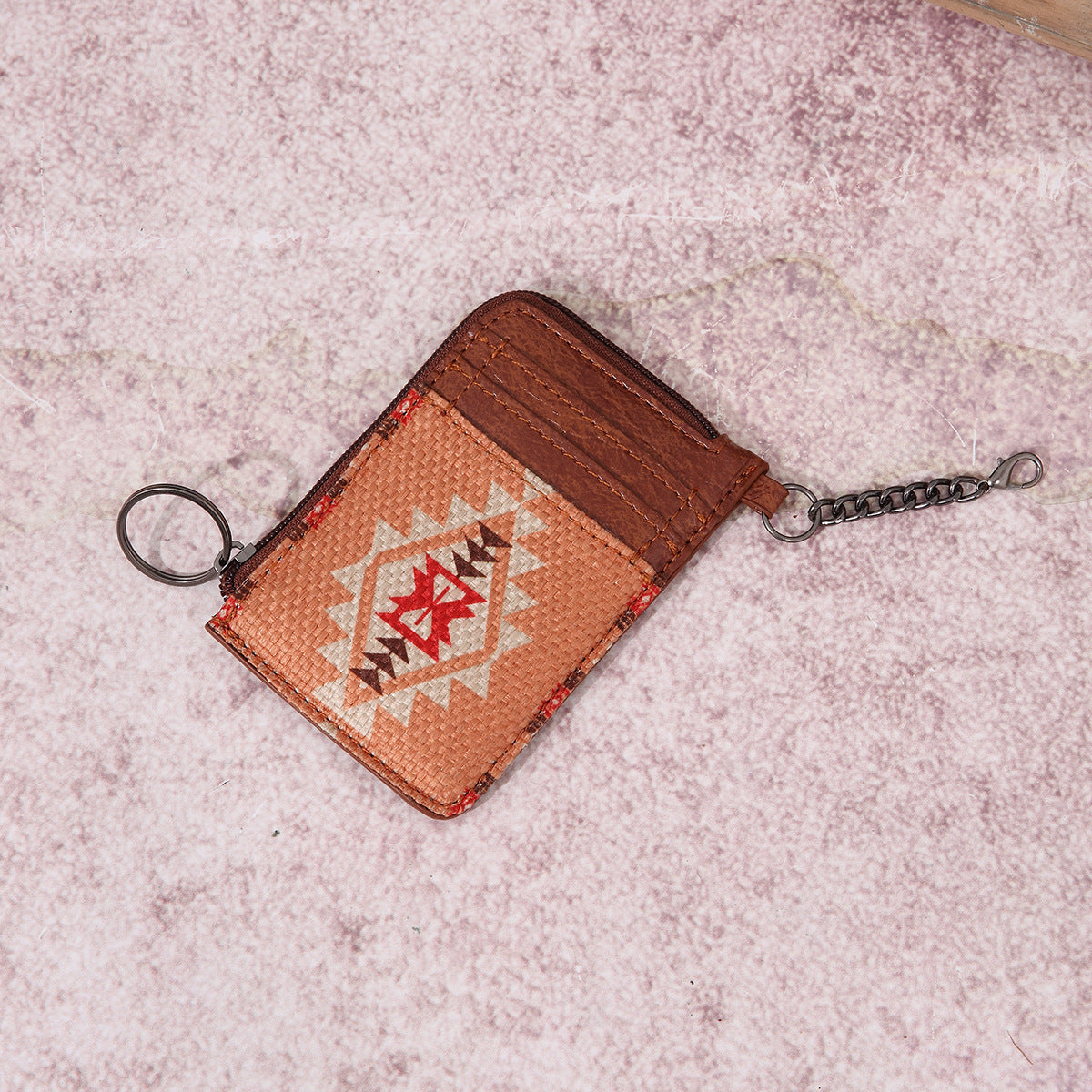 Wholesale Vintage Cotton and Linen Aztec Western Style Bohemian Card Holder Wallet