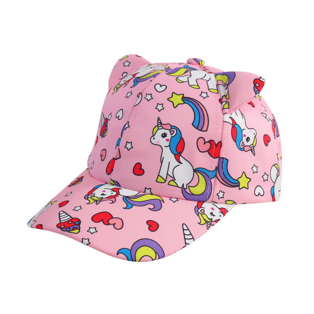 Wholesale Children's Hat Girls Cartoon Baseball Cap Peaked Cap Kids Hat ACC-KH-TuYu002