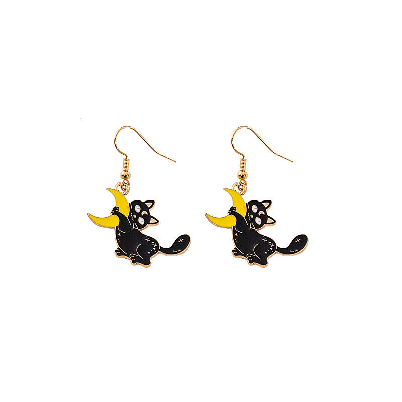 Wholesale  Horror Funny Skull Earrings
