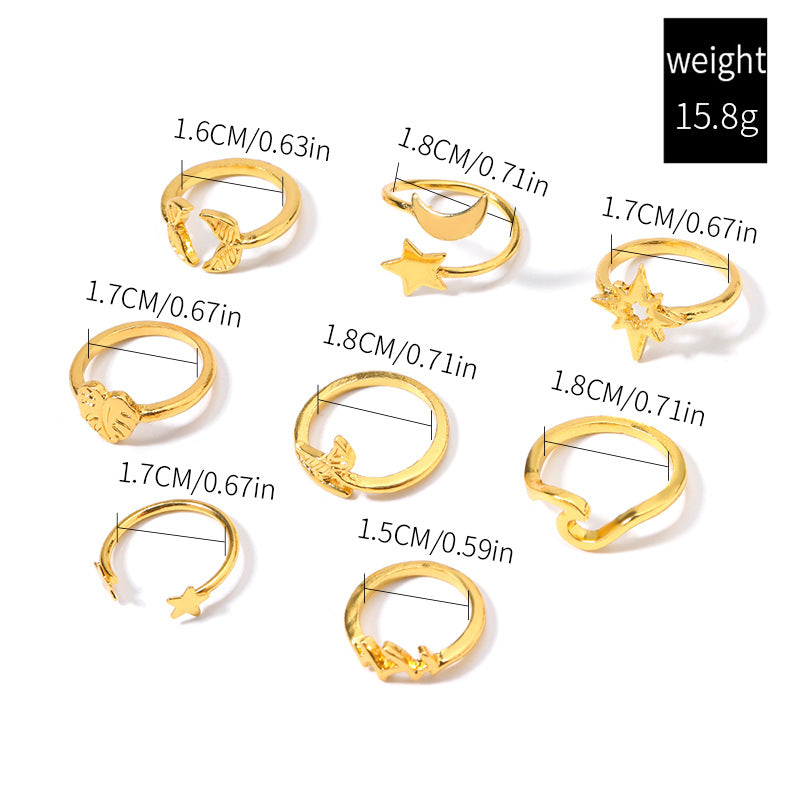 Wholesale exaggerated alloy fishtail ring